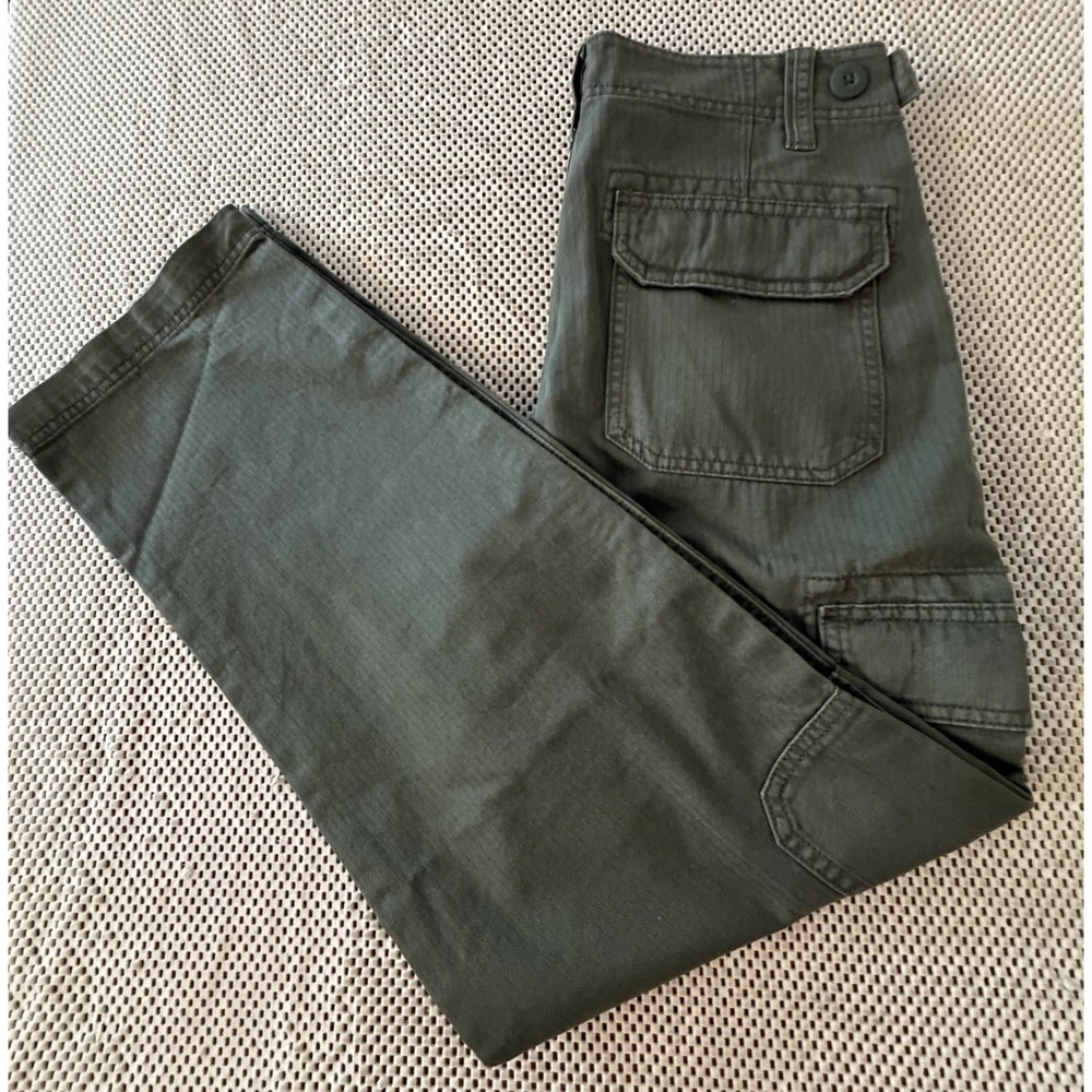 Cotton On Cargo Pants Men Sz 28 Straight Leg Military Utility Army Green Olive